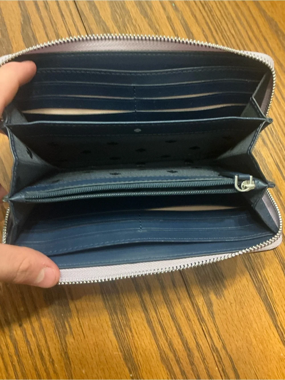 Kate Spade New York Cameron Lilac Saffiano Leather Brand New Without Tags Wallet